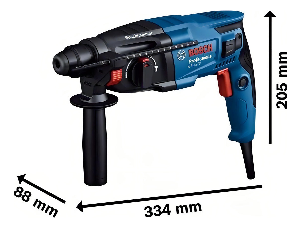 Martelo Rompedor Bosch Professional Gbh 220 Azul com 720W de Potência 220V