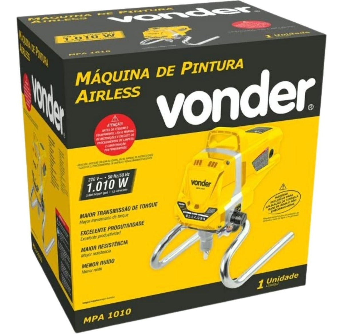 Vonder Mpa1010 máquina de pintura airless 1,3hp 110v