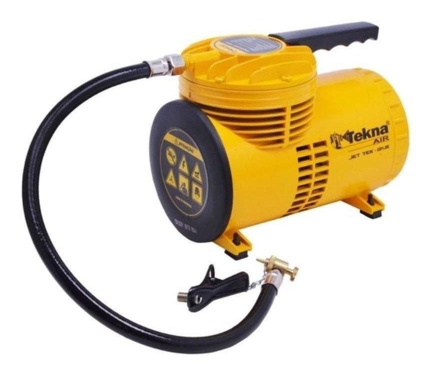 Compressor de ar elétrico portátil Tekna CD12151BK 0.25hp 110V/220V 60Hz amarelo