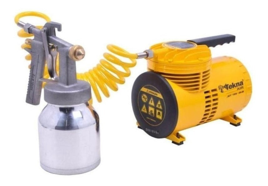 Compressor de ar elétrico portátil Tekna CD12151BK 0.25hp 110V/220V 60Hz amarelo