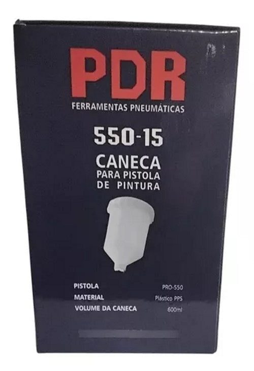 Copo Caneca Para Pistola De Pintura Pdr 600ml Pro-550