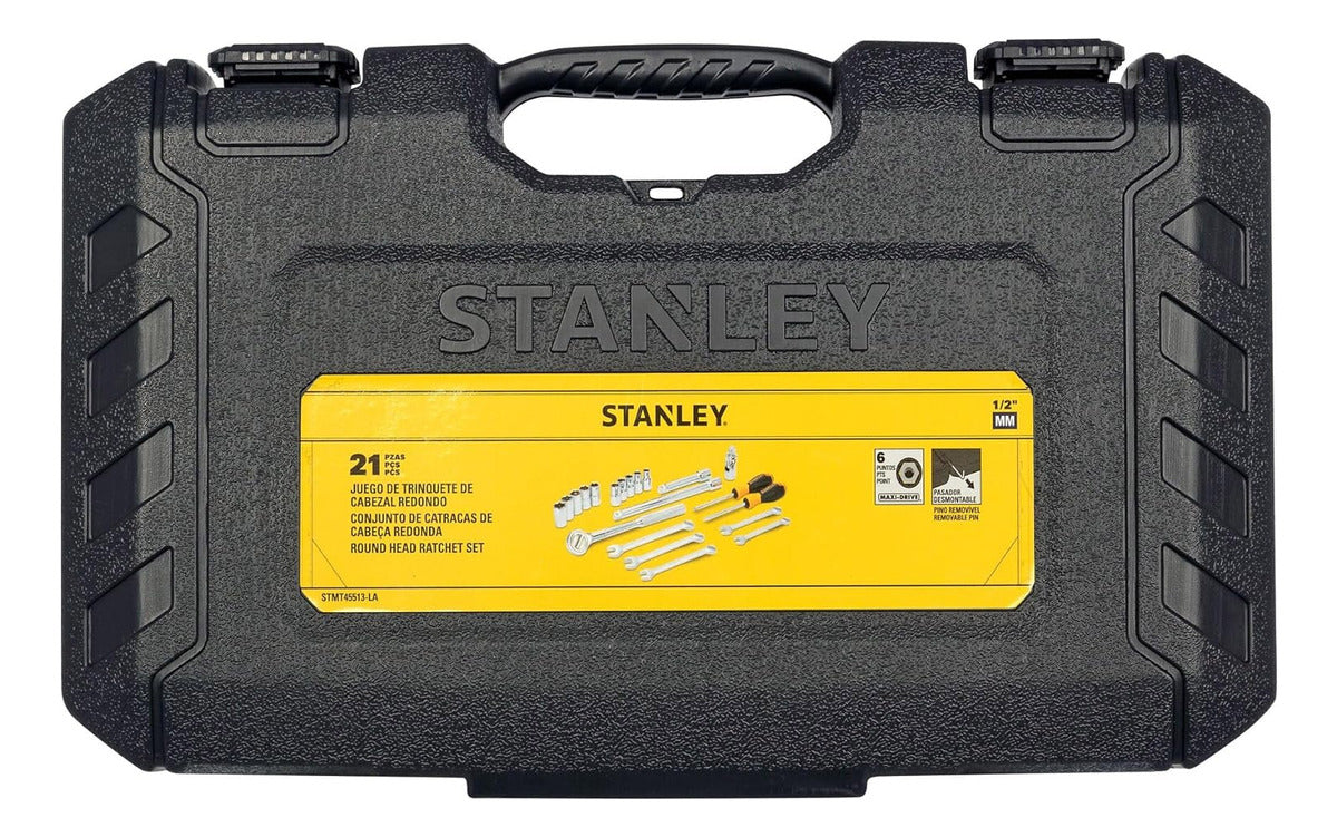 Kit 21 Ferramenta Chave Catraca Soquete Profissional Stanley