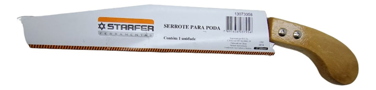 Serrote De Poda Podador Corte Galhos Madeira 300mm 12 Pol