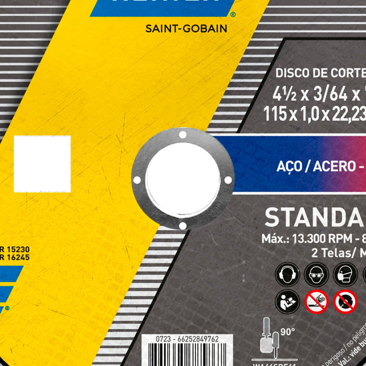 Norton Standard Disco Amarelo Kit 24 Unidades 115 mm