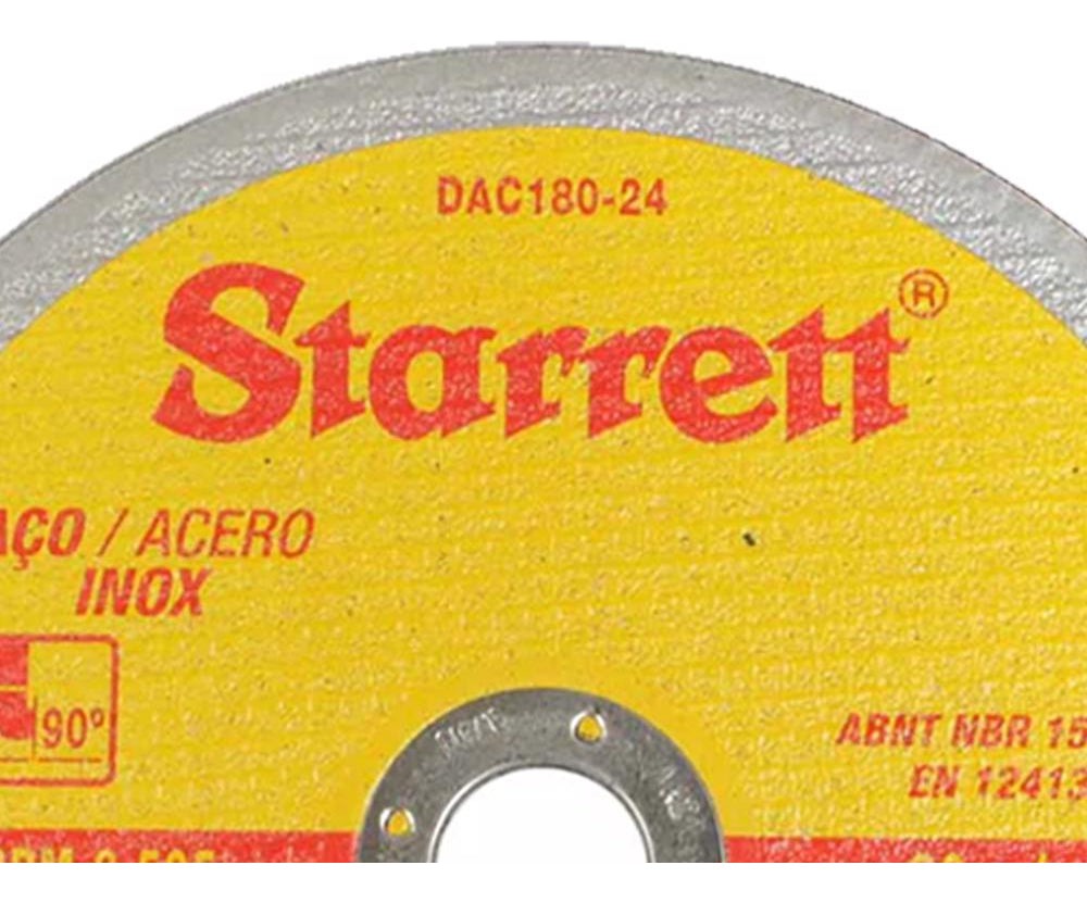 Disco De Corte 7 Pol. 24 Unidades Aço Inox Starrett