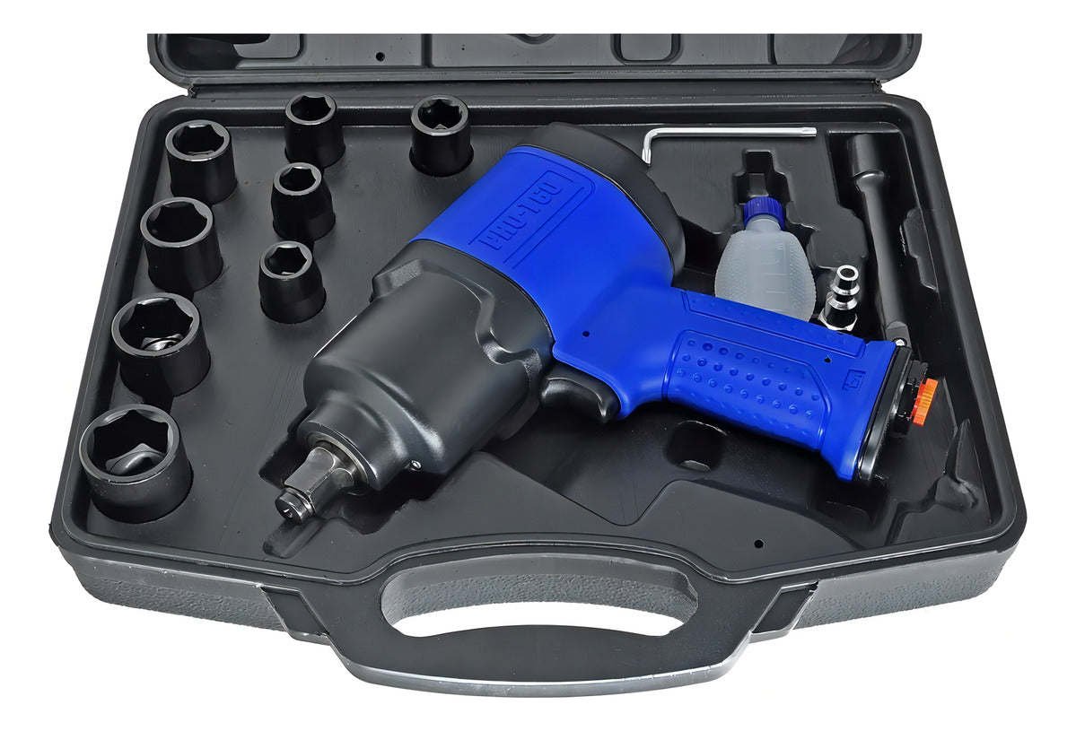 Chave De Impacto 1/2 Mini Pro-160k Ldr2 Azul PDR