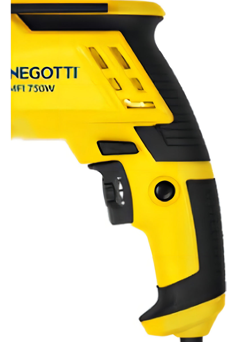 Furadeira Impacto 1/2 Pol 750w Menegotti Com Kit Brocas Cor Amarelo Frequência 60hz 220v