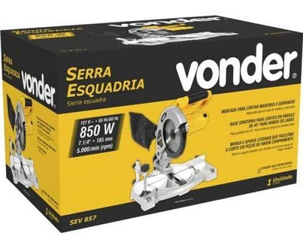 Serra 1/2 Esquadria 7.1/4 Pol 850w Sev 857 Vonder 220V