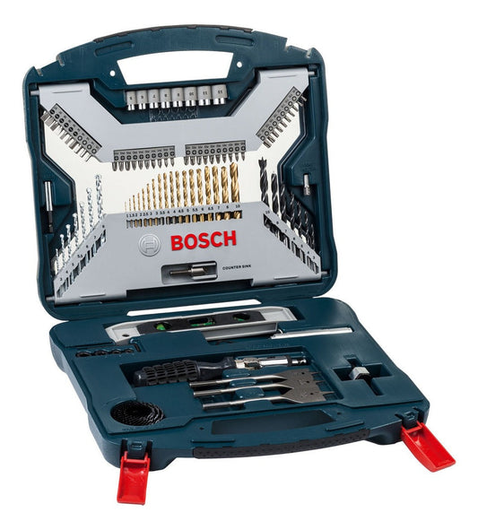 Estojo Kit Jogo Ferramentas Bosch 100 Peças X-line X100tin