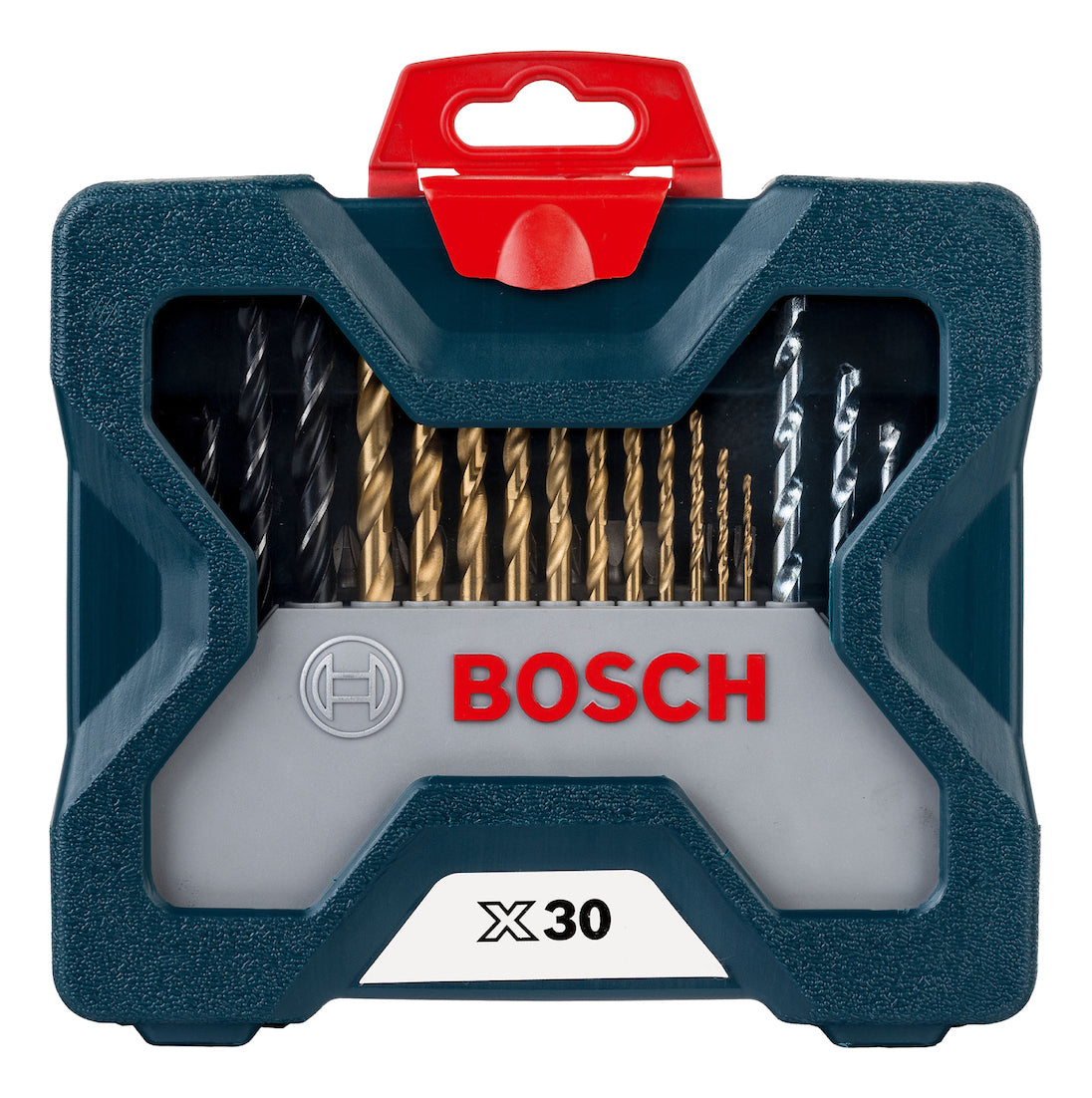 Kit de pontas e brocas em titânio Bosch X-Line com 30 peças